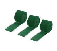 Chiffon Nastro 1.5" x 10Iarde,Scuro Verde Seta Nastro,3pz