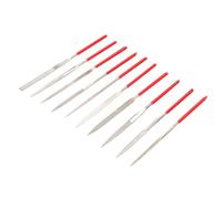 Chiffonade Set di 10 lime per chitarra, strumenti di riparazione per scanalatura di dadi e sella, lime con manici antiscivolo, mini lime diamantate