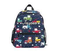 CHIFIGNO Lo zaino del bambino del bambino su ordinazione ha personalizzato la borsa elementare dell'asilo del piccolo zaino per le ragazze dei ragazzi, personalizza il nome, Colorato Cartoon Trattori