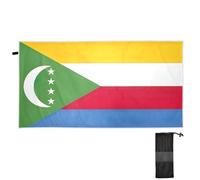 CHIFIGNO Telo mare con bandiera nazionale delle Comore, oversize, 180,3 x 78,7 cm, ad asciugatura rapida, telo da spiaggia, leggero e carino, per viaggi, sport, piscina, campeggio