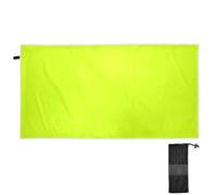 CHIFIGNO Telo mare grande giallo fluorescente di grandi dimensioni, 180 x 70 cm, ad asciugatura rapida, leggero, ripiegabile, telo da spiaggia, asciugamano da bagno, asciugamano da nuoto per adulti,