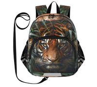 CHIFIGNO Zaino per bambini ragazzi ragazze zaini per bambini zaini per la scuola materna, piccolo zaino da viaggio, Giungla Tiger-1, medio carino, Giungla Tigre-1, M, Carino