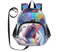 CHIFIGNO Zaino per ragazzi e ragazze, mini zaino da viaggio per bambini zaini scuola prescolare zaini per scuola materna cane divertente medio carino cane divertente M carino, Cane divertente, M