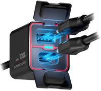 CHIGEE TR100 Next-Gen Motorcycle Battery Charger, 100W, Ultra-Compact & Lightweight, Emergency Charging, Low Standby Power, IP66 Waterproof, Compatible with 12V Lead-Acid, Gel, AGM, Lithium Batteries