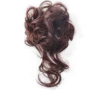 Chignon 1 confezione di chignon sintetico disordinato accessorio for capelli clip for artiglio chignon estensioni coda di cavallo moda donna chignon Pezzo di chignon(Dark brown)