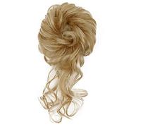 Chignon 1 confezione di chignon sintetico panino disordinato con nappa estensioni coda di cavallo chignon ondulato elastico elastico for capelli chignon chignon Panino(22h27)