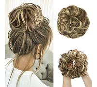 Chignon 1 confezione di estensioni for capelli in ciambella sintetica. Parrucca riccia disordinata Pezzo di chignon(86H10)