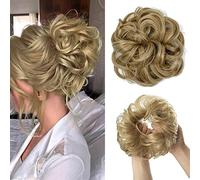 Chignon 1 confezione di estensioni for capelli in ciambella sintetica. Parrucca riccia disordinata Pezzo di chignon(119)