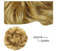 Chignon 1 confezione di pezzi di capelli chignon disordinati cravatte for capelli ricci ondulati elastico chignon sintetico coda di cavallo estensioni della treccia parrucche for chignon da donna Pezz