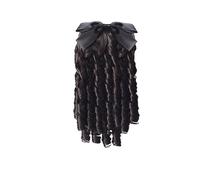 Chignon 1 confezione parrucca da donna pettine for capelli a coda di cavallo retrò parrucca con nodo a fiocco palazzo capelli ricci coda di cavallo estensioni parrucca chignon Pezzo di chignon(D,35cm)