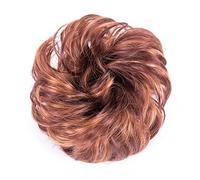 Chignon 1 pz estensioni spesse updo fascia elastica posticci for donne chignon disordinato pezzo for capelli scrunchies for chignon sintetico soffio ondulato chignon coda di cavallo capelli Chignon pe