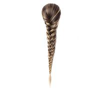 Chignon 15 pollici stringa di capelli sintetici treccia coda di cavallo panino coda di cavallo estensione coda di cavallo panino donne parrucca intrecciata lunga diritta Pezzo di chignon(6)