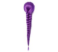 Chignon 15 pollici stringa di capelli sintetici treccia coda di cavallo panino coda di cavallo estensione coda di cavallo panino donne parrucca intrecciata lunga diritta Panino(14)