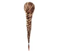 Chignon 15 pollici stringa di capelli sintetici treccia coda di cavallo panino coda di cavallo estensione coda di cavallo panino donne parrucca intrecciata lunga diritta Pezzo di chignon(5)