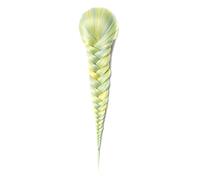 Chignon 15 pollici stringa di capelli sintetici treccia coda di cavallo panino coda di cavallo estensione coda di cavallo panino donne parrucca intrecciata lunga diritta Panino(8)