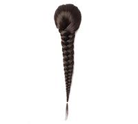 Chignon 15 pollici stringa di capelli sintetici treccia coda di cavallo panino coda di cavallo estensione coda di cavallo panino donne parrucca intrecciata lunga diritta Pezzo di chignon(7)