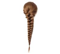 Chignon 15 pollici stringa di capelli sintetici treccia coda di cavallo panino coda di cavallo estensione coda di cavallo panino donne parrucca intrecciata lunga diritta Pezzo di chignon(12)