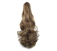 Chignon 20 pollici signore alla moda lunghi capelli ricci grande onda parrucca sintetica artiglio clip stile coda di cavallo estensioni dei capelli chignon Pezzo di chignon(18)