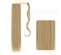 Chignon 22-32 pollici sintetico lungo rettilineo coda di cavallo fascia coda di cavallo parrucca avvolgere clip di capelli estensioni coda di cavallo panino for le donne Pezzo di chignon(M27-613,32inc