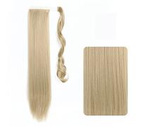 Chignon 22-32 pollici sintetico lungo rettilineo coda di cavallo fascia coda di cavallo parrucca avvolgere clip di capelli estensioni coda di cavallo panino for le donne Pezzo di chignon(16,22inches)
