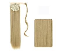 Chignon 22-32 pollici sintetico lungo rettilineo coda di cavallo fascia coda di cavallo parrucca avvolgere clip di capelli estensioni coda di cavallo panino for le donne Pezzo di chignon(24,32inches)