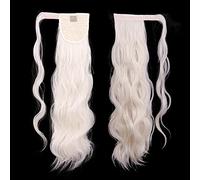 Chignon 22 pollici lungo ondulato Curl Wrap coda di cavallo parrucca sintetica resistente al calore estensioni della coda di cavallo panino per le donne Accessori per capelli per le donne(60)