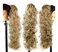 Chignon 25 pollici sintetico disordinato panino lungo capelli ricci grande parrucca ondulata artiglio clip stile femminile coda di cavallo estensione dei capelli parrucca delle donne Pezzo di chignon(