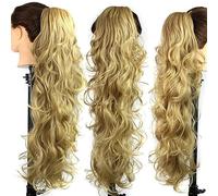 Chignon 25 pollici sintetico disordinato panino lungo capelli ricci grande parrucca ondulata artiglio clip stile femminile coda di cavallo estensione dei capelli parrucca delle donne Pezzo di chignon(