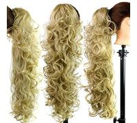 Chignon 25 pollici sintetico disordinato panino lungo capelli ricci grande parrucca ondulata artiglio clip stile femminile coda di cavallo estensione dei capelli parrucca delle donne Pezzo di chignon(