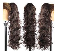 Chignon 25 pollici sintetico disordinato panino lungo capelli ricci grande parrucca ondulata artiglio clip stile femminile coda di cavallo estensione dei capelli parrucca delle donne Pezzo di chignon(