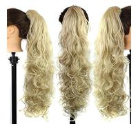 Chignon 25 pollici sintetico disordinato panino lungo capelli ricci grande parrucca ondulata artiglio clip stile femminile coda di cavallo estensione dei capelli parrucca delle donne Pezzo di chignon(