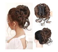 Chignon, Barba lunga Balls Head parrucca capelli panino afferrare clip soffice anello for capelli sposa artefatto for capelli coda di pollo,per l'uso quotidiano(Light brown)