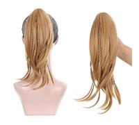 Chignon Capelli di media lunghezza da donna da 12 pollici, coda di cavallo, piccola treccia, estensione della coda di cavallo con clip ad artiglio, parrucca lunga e dritta, chignon Pezzo di chignon(27