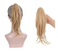 Chignon Capelli di media lunghezza da donna da 12 pollici, coda di cavallo, piccola treccia, estensione della coda di cavallo con clip ad artiglio, parrucca lunga e dritta, chignon Pezzo di chignon(27