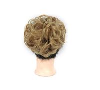 Chignon, chignon, chignon ricci, extension, elastici per capelli, pettinini sintetici in Messy Bun, extension per ponytail da donna (Light Ash Blonde)