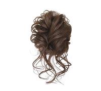 Chignon Chignon Coda di cavallo Chignon Capelli umani brasiliani Ricci ondulati Estensioni dello chignon disordinato Pezzi di capelli for le donne Pezzo di capelli dello chignon disordinato Pezzi di c