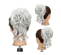 Chignon Chignon disordinato for donna, chignon arruffato estensioni for chignon elastico sintetico capelli chignon ondulati ricci coda di cavallo posticci for l'uso quotidiano Chignon per capelli da d