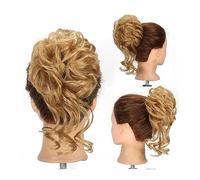 Chignon Chignon disordinato for donna, chignon arruffato estensioni for chignon elastico sintetico capelli chignon ondulati ricci coda di cavallo posticci for l'uso quotidiano Chignon per capelli da d