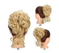 Chignon Chignon disordinato for donna, chignon arruffato estensioni for chignon elastico sintetico capelli chignon ondulati ricci coda di cavallo posticci for l'uso quotidiano Chignon per capelli da d