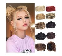 Chignon, Chignon realistico con mini clip a artiglio, for uno styling femminile senza sforzo,per l'uso quotidiano(Ginger)