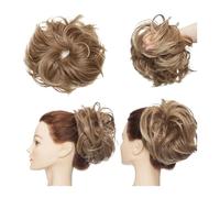 Chignon Chignon sintetico soffice con fascia elastica Chignon disordinato arruffato Capelli Chignon Updo Coda di cavallo Parrucchino for donne 85g Pezzi di chignon per donna(Color:1844)