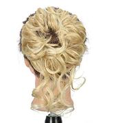 Chignon Ciambella sintetica Ciambella Ciambella Coda di cavallo Estensioni dei capelli Ricci biondi disordinati con elastico in gomma Parrucca Chignon for donna Pezzo di chignon(22H613)