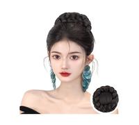 Chignon Clip di fissaggio for parrucca Testa di principessa Hanfu Parrucca in stile cinese antico Borsa for parrucca con nodo for capelli Pezzi di chignon per donna