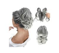 Chignon Clip sintetica for artigli fai da te nelle estensioni dei capelli coda di cavallo Parrucchino Chignon finto Nero Biondo Capelli naturali Falso codino for le donne Posticci Chignon(1B 171T60)