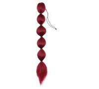 Chignon Coda di cavallo dritta riccia da 20 pollici Shaggy sintetica coulisse lanterna treccia estensione coda di cavallo chignon for capelli da donna Pezzo di chignon(Bug)