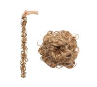 Chignon da donna 13 colori sintetici disordinati chignon elastico for capelli posticci panino for capelli updo estensione dei capelli scrunchie ricci chignon 85g Estensione del panino(Size:1254)