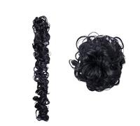 Chignon da donna 13 colori sintetici disordinati chignon elastico for capelli posticci panino for capelli updo estensione dei capelli scrunchie ricci chignon 85g Estensione del panino(Size:1056)