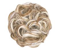 Chignon da donna 1PCS Estensioni Parrucchino spesso per l'uso quotidiano Pezzo di capelli per chignon disordinato, Scrunchies per chignon disordinato Chignon riccio ondulato sintetico Coda di caval