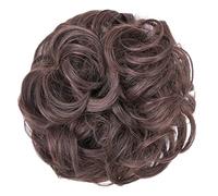 Chignon da donna 1PCS Estensioni Parrucchino spesso per l'uso quotidiano Pezzo di capelli per chignon disordinato, Scrunchies per chignon disordinato Chignon riccio ondulato sintetico Coda di caval