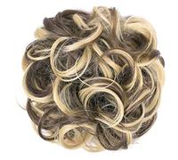Chignon da donna 1PCS Estensioni Parrucchino spesso per l'uso quotidiano Pezzo di capelli per chignon disordinato, Scrunchies per chignon disordinato Chignon riccio ondulato sintetico Coda di caval